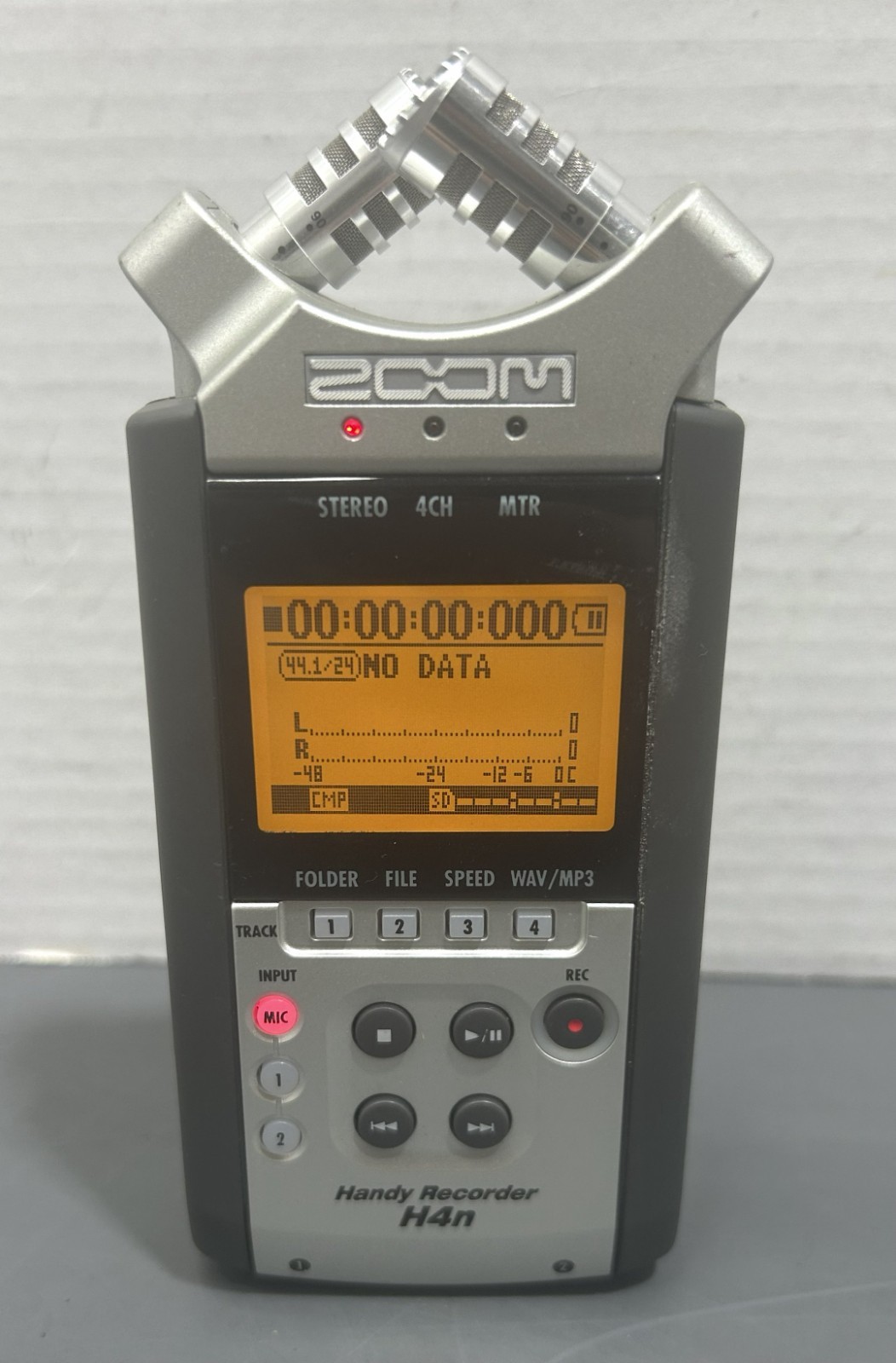 Zoom H4n Portable Hand-Held 4 Track Digital Audio Recorder Working Tested