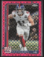 2025 Topps Chrome #232 Micah McFadden Hot Pink X-Fractor