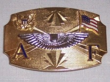VINTAGE ART DECO HOOK FAST U.S ARMY AIR FORCE U.S.A.F AVIATOR PILOT BELT BUCKLE