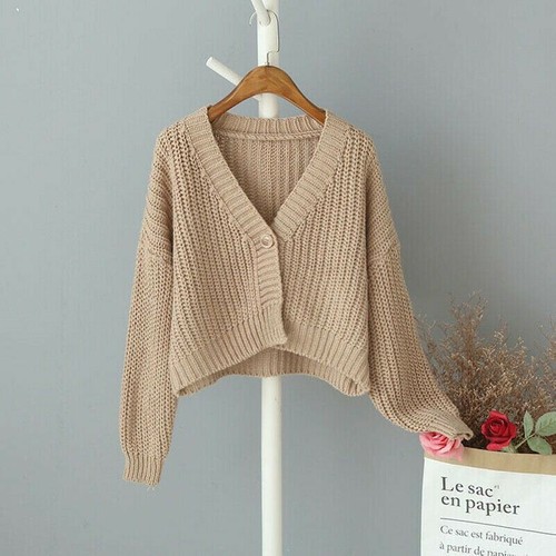 Women Knitted Cardigans Sweaters Coat 