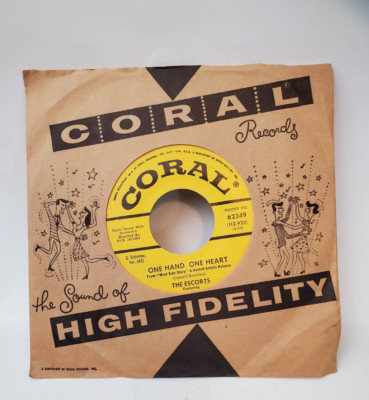 Escorts ONE HAND ONE HEART (DOO WOP PROMO 45) #62349 PLAYS VG++