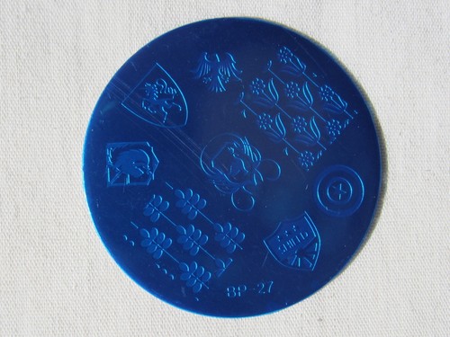 Badge Theme Nail Art Stamping Template Image Plate Stamper Scraper Kit BP 27 - Picture 3 of 11