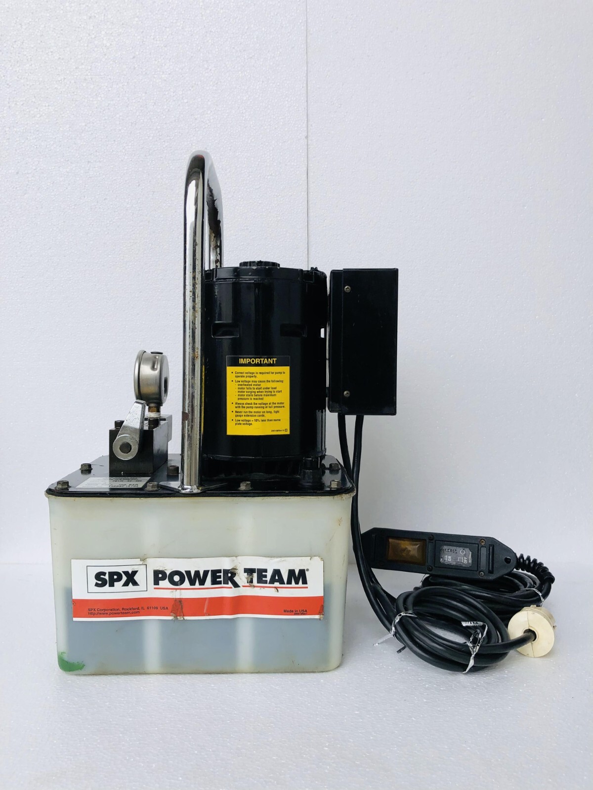 SPX POWER TEAM PE17250220 ELECTRIC HYDRAULIC PUMP/ POWER PACK 220V eBay
