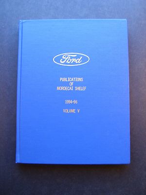 Ford Publications Of Mordecai Shelef 1994-96 Vol. 5 Chemical & Physical Sciences