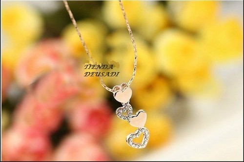 YL Collana Cuore In Argento 925 Con Pietra Portafortuna Granato E Zirconia - Catena Regolabile 45+3 Cm