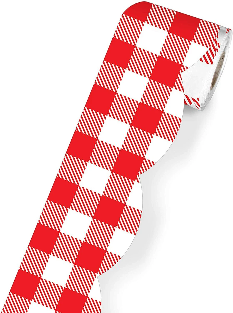 Red Gingham Border