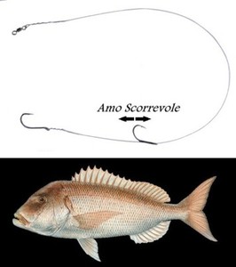 Terminale Pesca A Traina Con Doppio Amo In Acciaio - Per Dentice E Pesce Serra - Foto 2