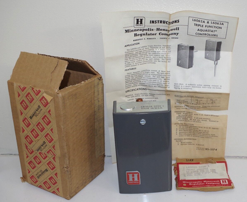 L2 - NIB Honeywell L6062A 1039-1 TRIPLE AQUASTAT CONTROLLERS