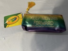 Crayola  Keep Moving Forward  Rainbow Pencil Pouch School Supplies