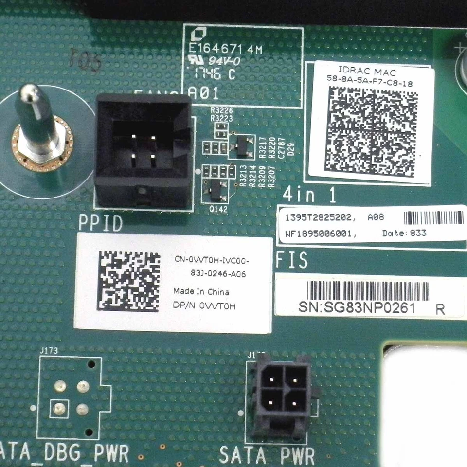 Dell VVT0H System Board for PowerEdge R830 - Image 3 of 3