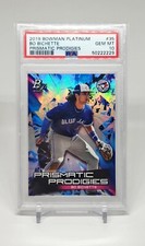 Bo Bichette 2019 Bowman Platinum Prismatic Prodigies #35 PSA 10 Toronto
