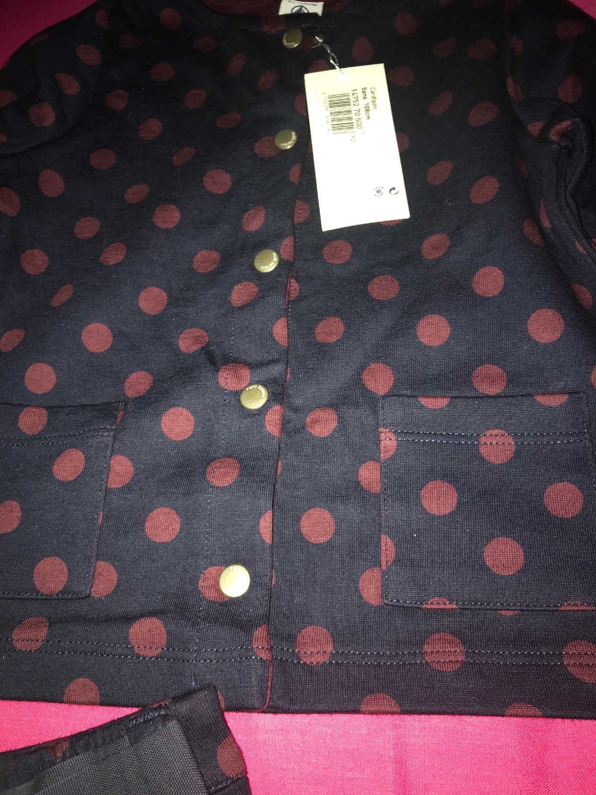 Petit Bateau Girls Cardigan & Shorts Set image 4
