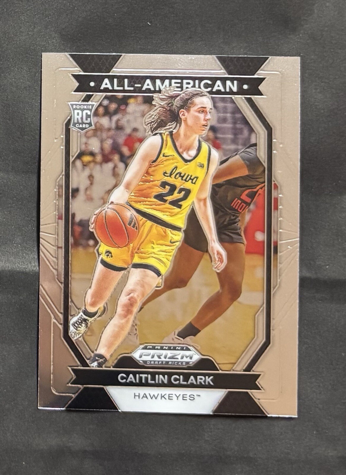2024 Prizm Draft Picks Caitlin Clark Base Rookie RC All-American Insert #23