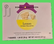 Ideal Protein LEMON Crispy Squares - 7 packets BB 073125