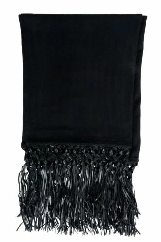 Bufandas y envolturas negras para mujer