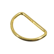 PARACORD PLANET D-Rings - Gold - 1 In, 3/4 In, 1 1/4 In, 1/2 In
