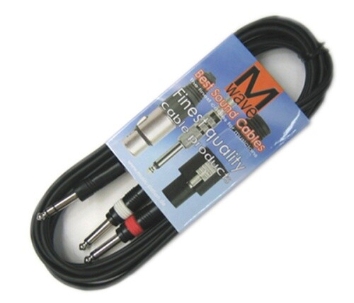 Аудиокабель Mwave MW-1KS-2KM 3m 2x 63 Klinke mono и 63 Klinke stereo 2090₽