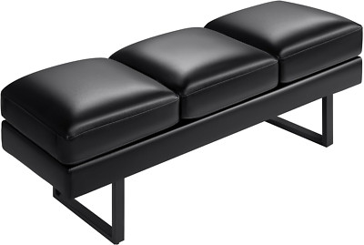 Office Chair Seating Waiting Room Chair, 59.6 Inches Upholered Reception Bench 3