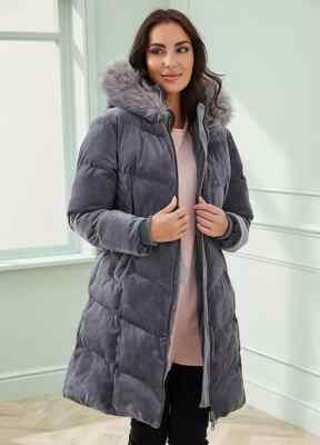 Grey Velour Parka by Together - Size 20 - BNWOT - RRP £125