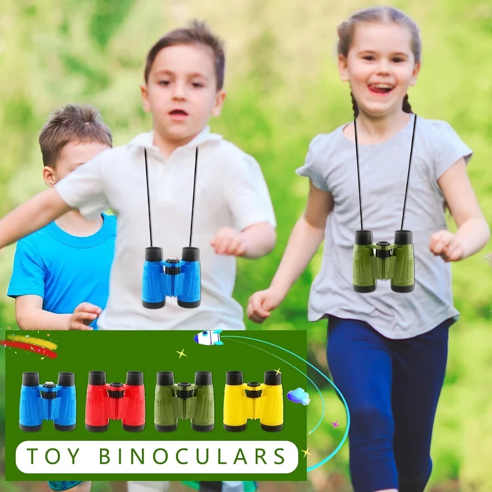 Compact Binoculars for Kids Bird Watching Hiking Camping Fishing Red Blue... NEW - Image 2 of 4
