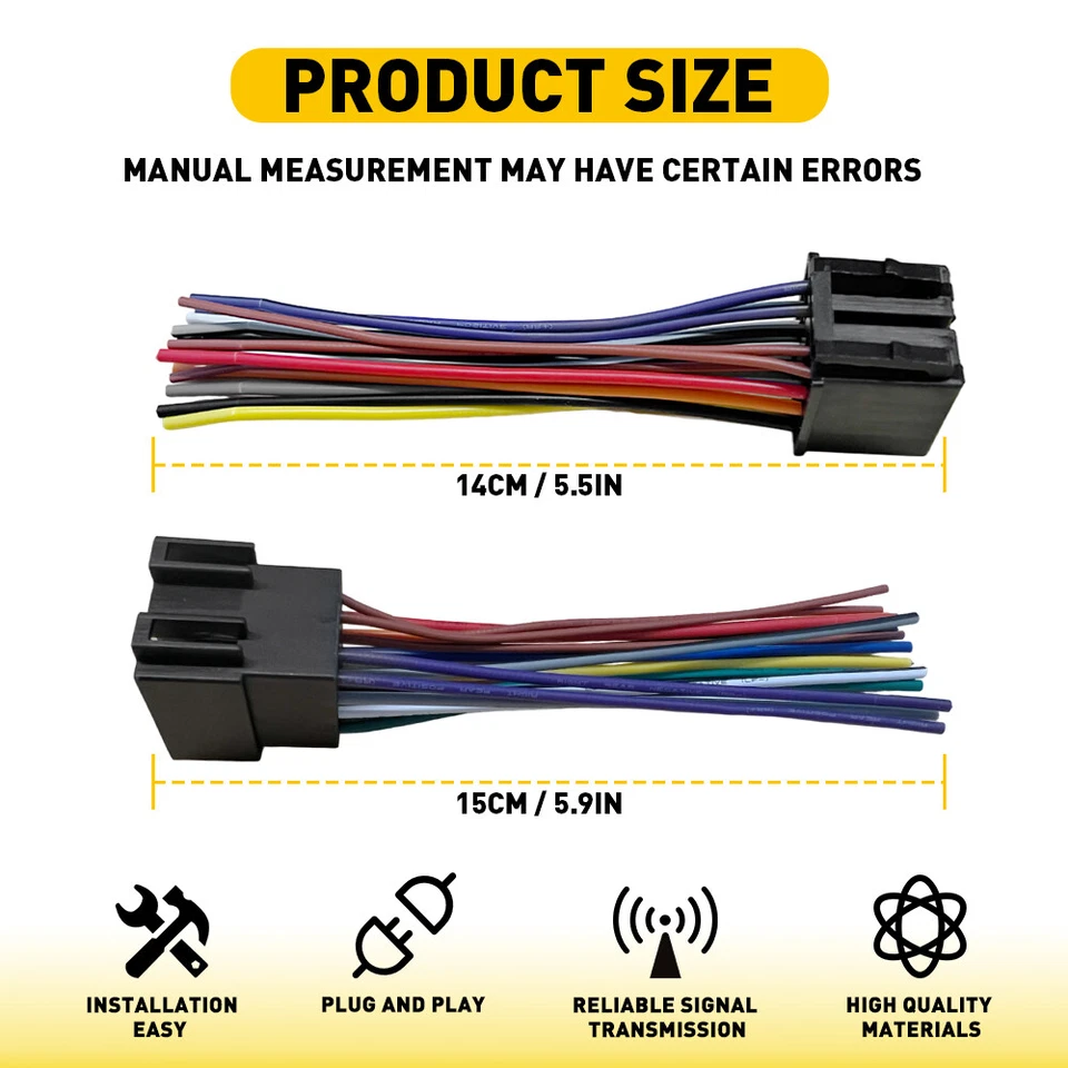 Conector adaptador arnés cableado coche radio estéreo Peterbilt 579 567 386 379 Foto 2 de 4
