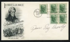 Jesse Ray Drowley d1996 signed autograph auto FDC MOH Recipient Army WWII BAS