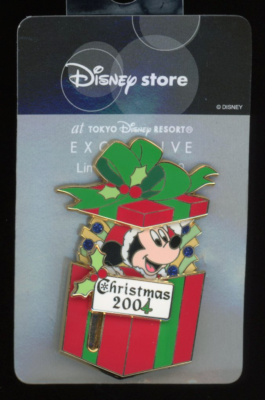JDS Japan Christmas 2004 Maihama Mickey Slider LE 900 Disney Pin