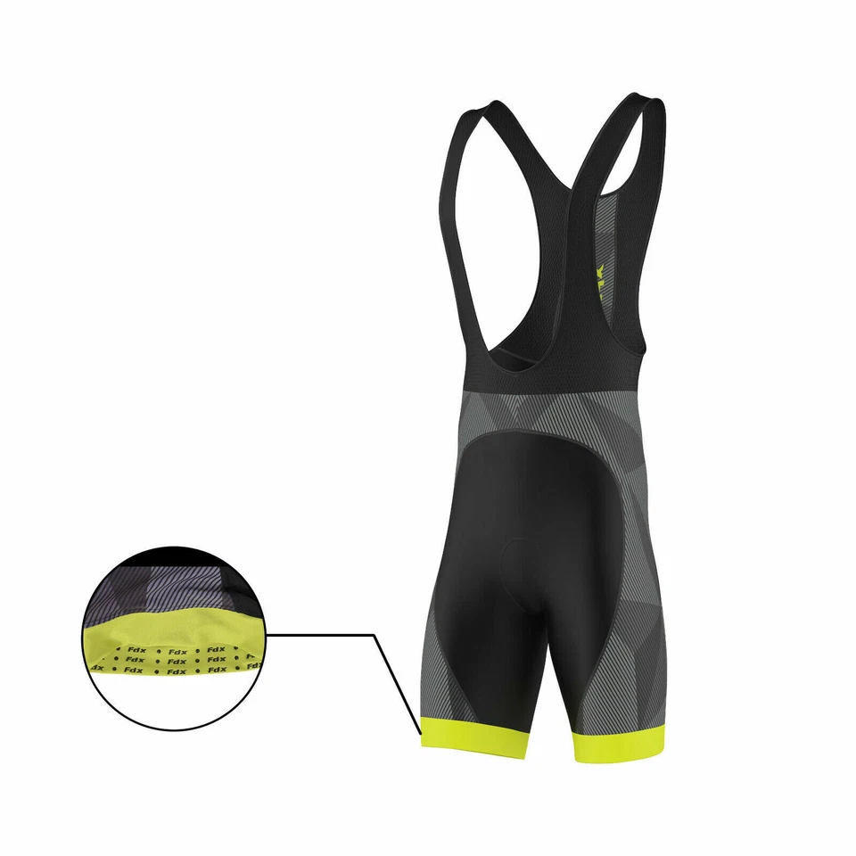 FDX Mens Classic Bib shorts Gel Padded Stylish Cycling Bib Trouser Tight Shorts - image 3 of 4