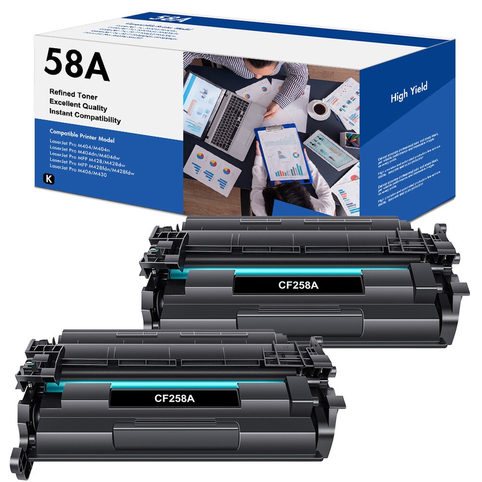 CF258A 58A Toner Cartridge No Chip For HP LaserJet Pro M404 M428fdw ...