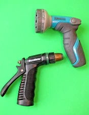2 HOSE NOZZLES GILMOUR 6-pattern Thumb Control + SUNMATE Adj PISTOL SPRAYER