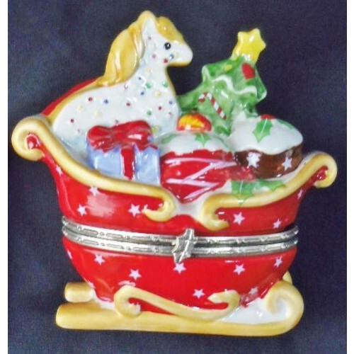 Villeroy Boch Christmas hinged box, accessory case, ceramic 