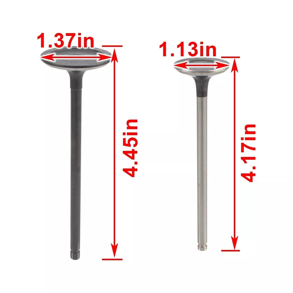 16X Válvulas de escape de admisión de motor para 08-21 Hyundai Sonata Kia Optima 2,0 L 2,4 L Foto 4 de 4