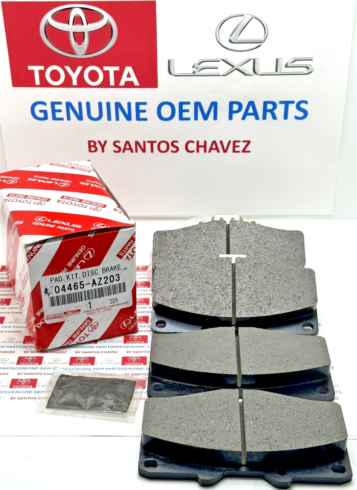 Genuine Toyota Front Brake Pads - Fits 1995-2005 4Runner & Tacoma, Part #04465-AZ103/AZ203
