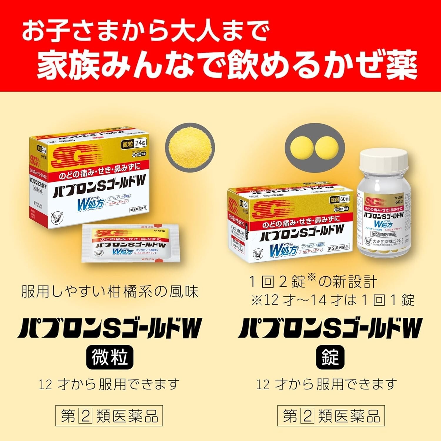 【2 LOT】Japanese cold medicine 60tablets × 2 / cold symptom relief From