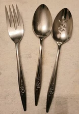 Oneida Stainless Steel Flatware Serving Utensils Craft Deluxe Oval Rose 