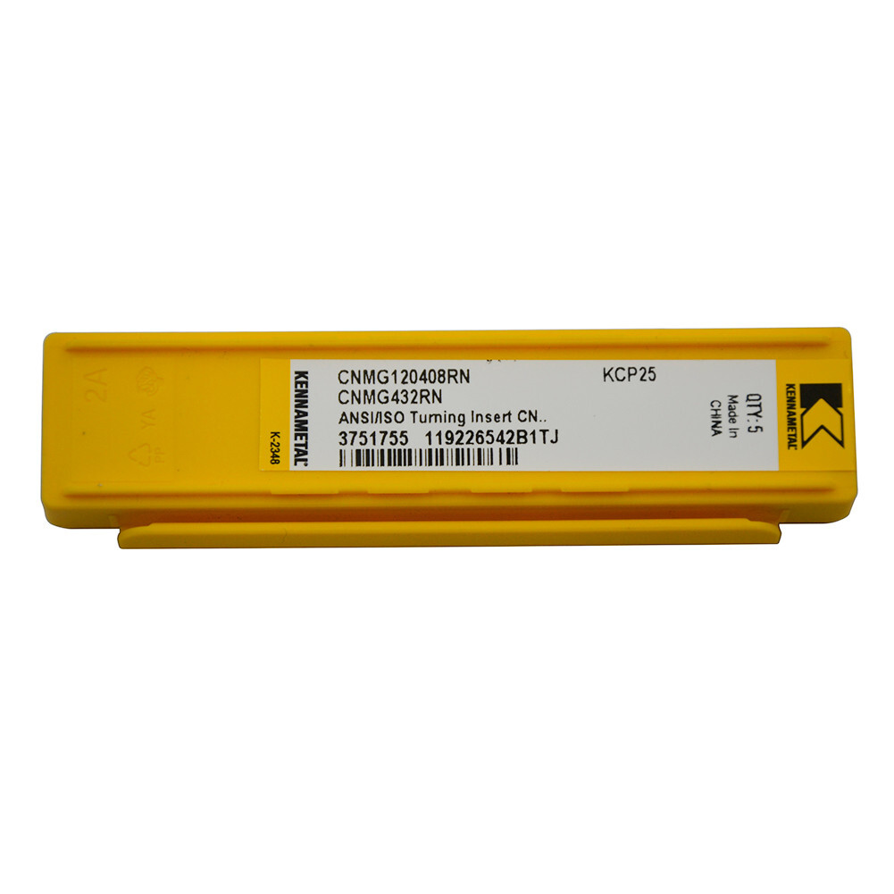 5Pcs KENNAMETAL CNMG120408RN CNMG432RN KCP25 CNC Carbide 5Pcs KENNAMETAL CNMG120408RN CNMG432RN KCP25 CNC Carbide