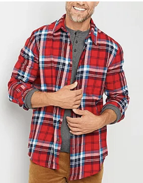 St john's bay mens long sleeve shirts clearance
