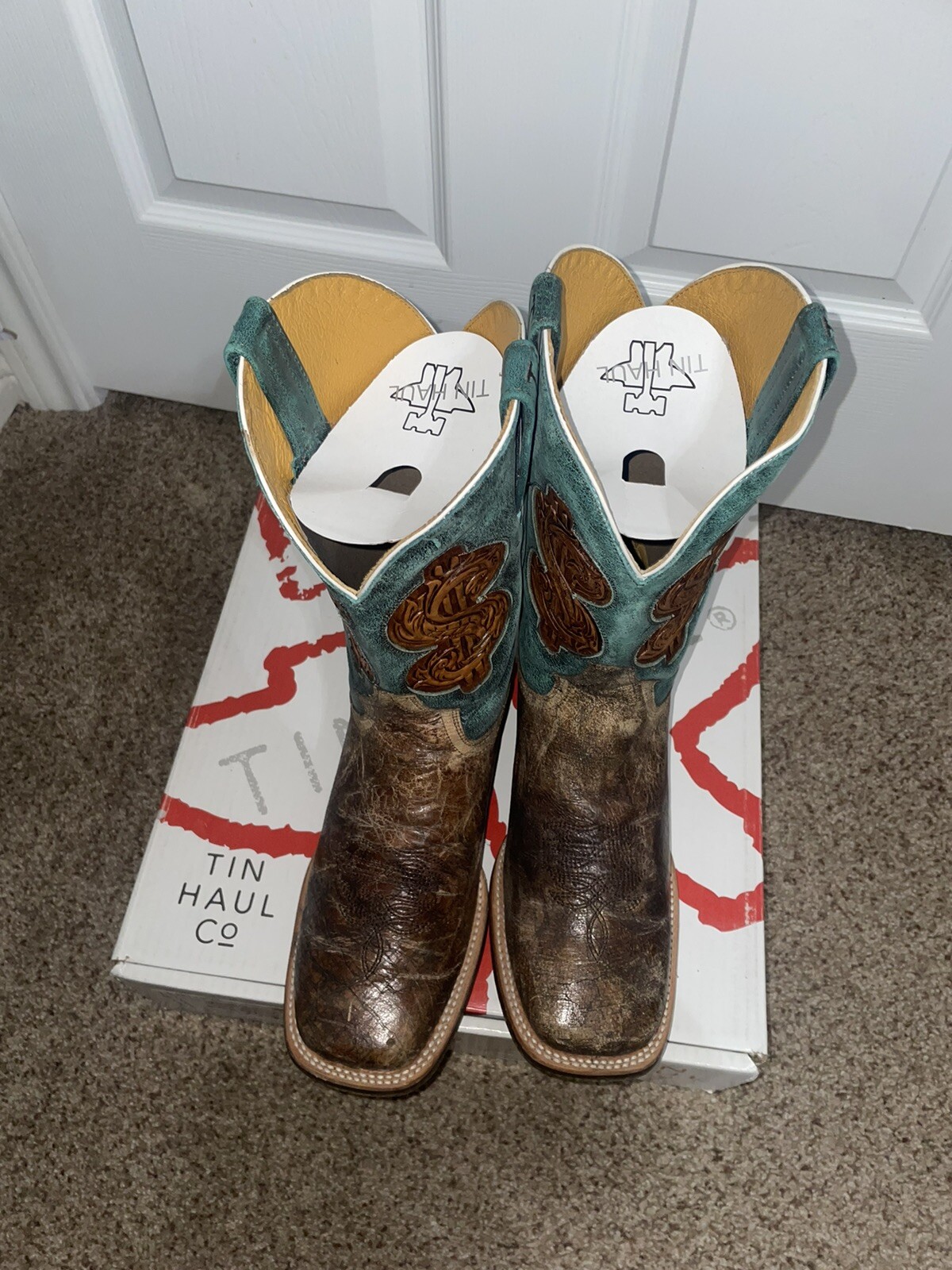 Men’s Tin Haul Pure Money Boots Size 11 Falak Tayyeb Platinum