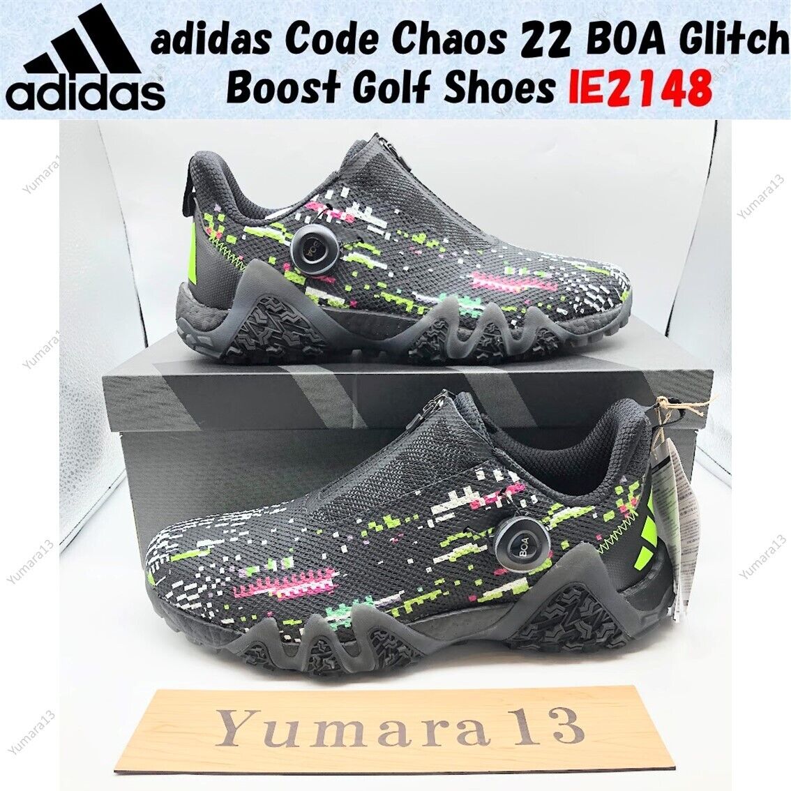 adidas Codechaos Glitch Golf Shoes - Black adidas Codechaos Glitch Golf Shoes - Black