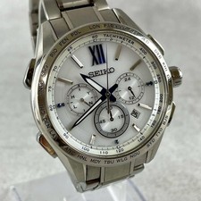 SEIKO 8B92-0AT Flight Expert World Time Men's Watch Date Solar Analog From Japan