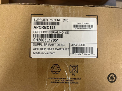 APC RBC123-Smart-ups Replacement Battery Cartridge
