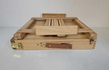 Adjustable Wood Table Top Lap Easel Sketchbox with Drawer and Supplies
