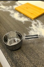 Milk Pan Stainless Steel Saucepan Double Pour wire Handle Induction Friendly