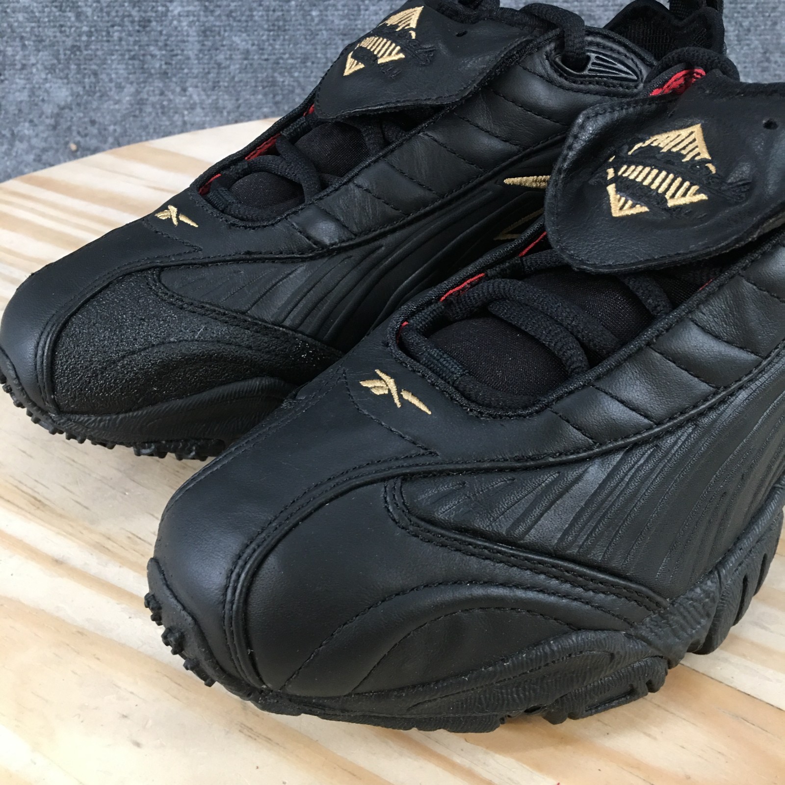 Reebok Shoes Men 7 Answer III Sneaker Black Lace Up Low Top Comfort Athletic NEW