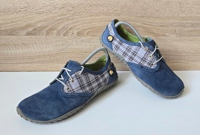 Joe Nimble Barfußschuhe Schuhe Sneaker Wildleder Textil Blau Gr. 6 = 39