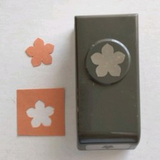 Stampin Up Petite Petals Punch Floral Cherry Blossom Locking Scrapbooking