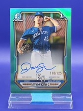David Shields 2026 Bowman Aqua Chrome Prospect Auto 1st Bowman SP 118/125 🔥 