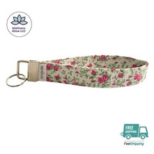 Handmade Wristlet Keychain Fabric Key Holder Stylish Durable 5.9x1 In