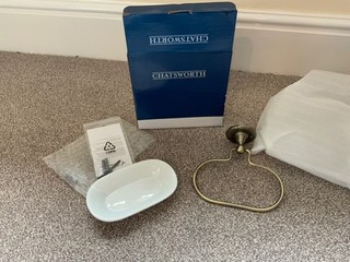 Victoria Plumbing Chatsworth Soap Dish Holder Antique Brass