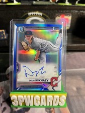 2021 bowman chrome doug nikhazy auto Blue /150